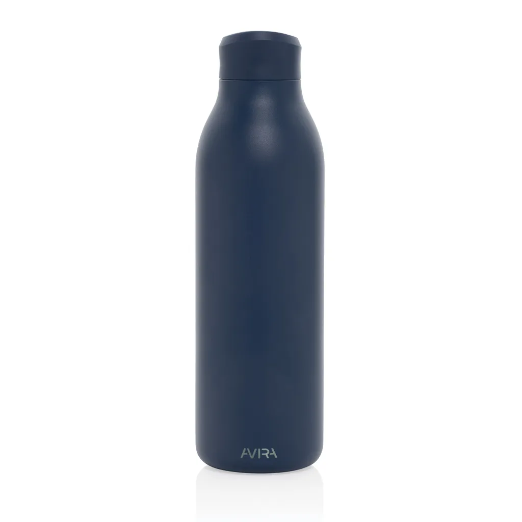 Avira Alok 360 Klick-Wasserflasche aus RCS rec. Stahl, 600ml, navy blau – Bild 2