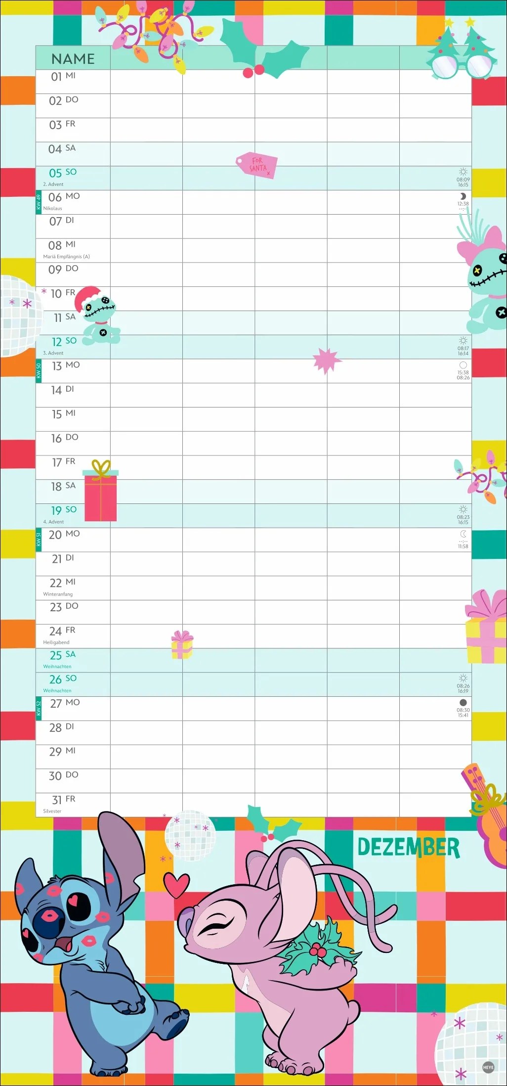 Stitch Familienplaner 2027 – Bild 13