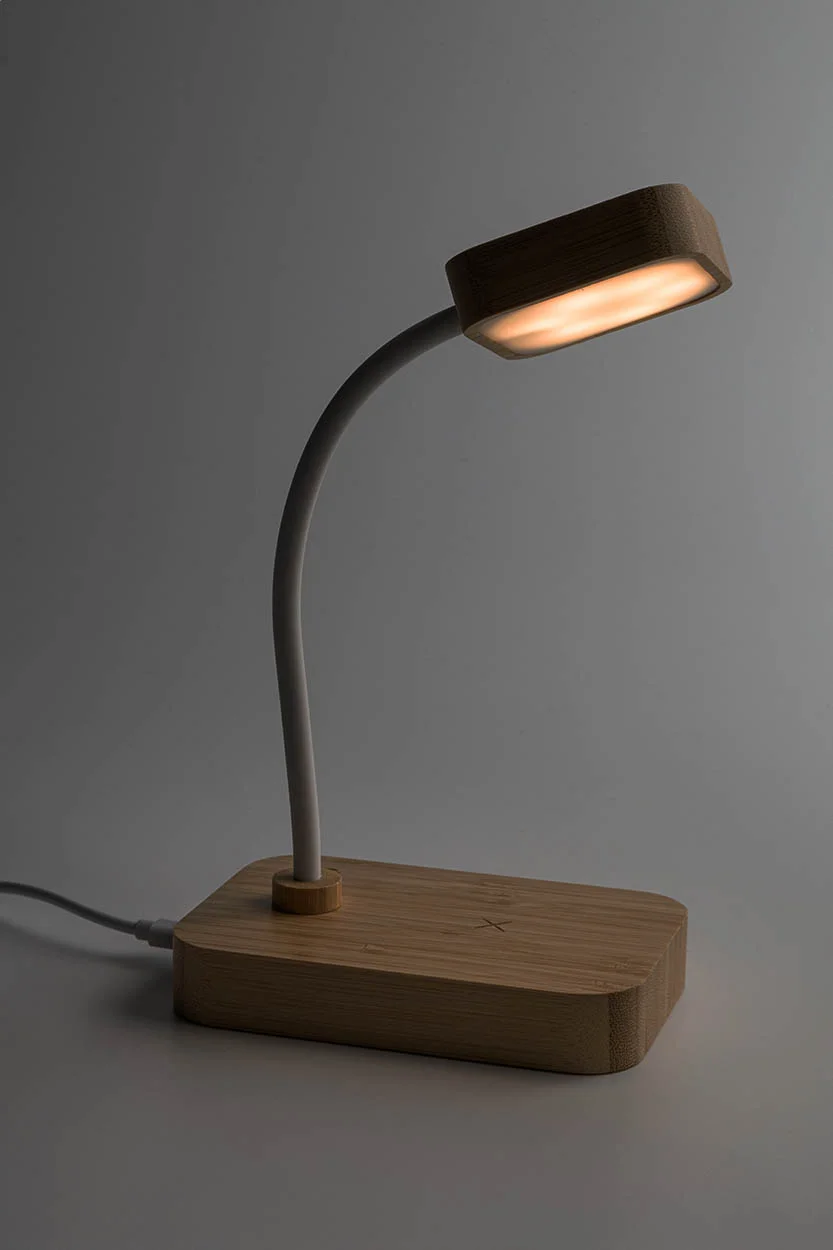 Multifunktionale Schreibtischlampe VoltGlow, natur, weiß – Bild 10
