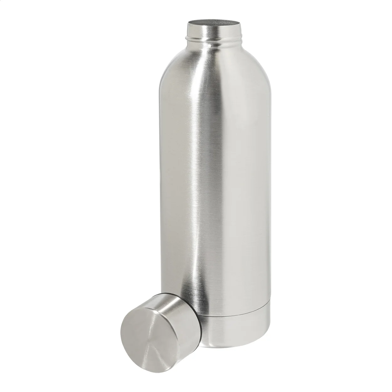 Edelstahl-Trinkflasche Blussi, silber – Bild 2