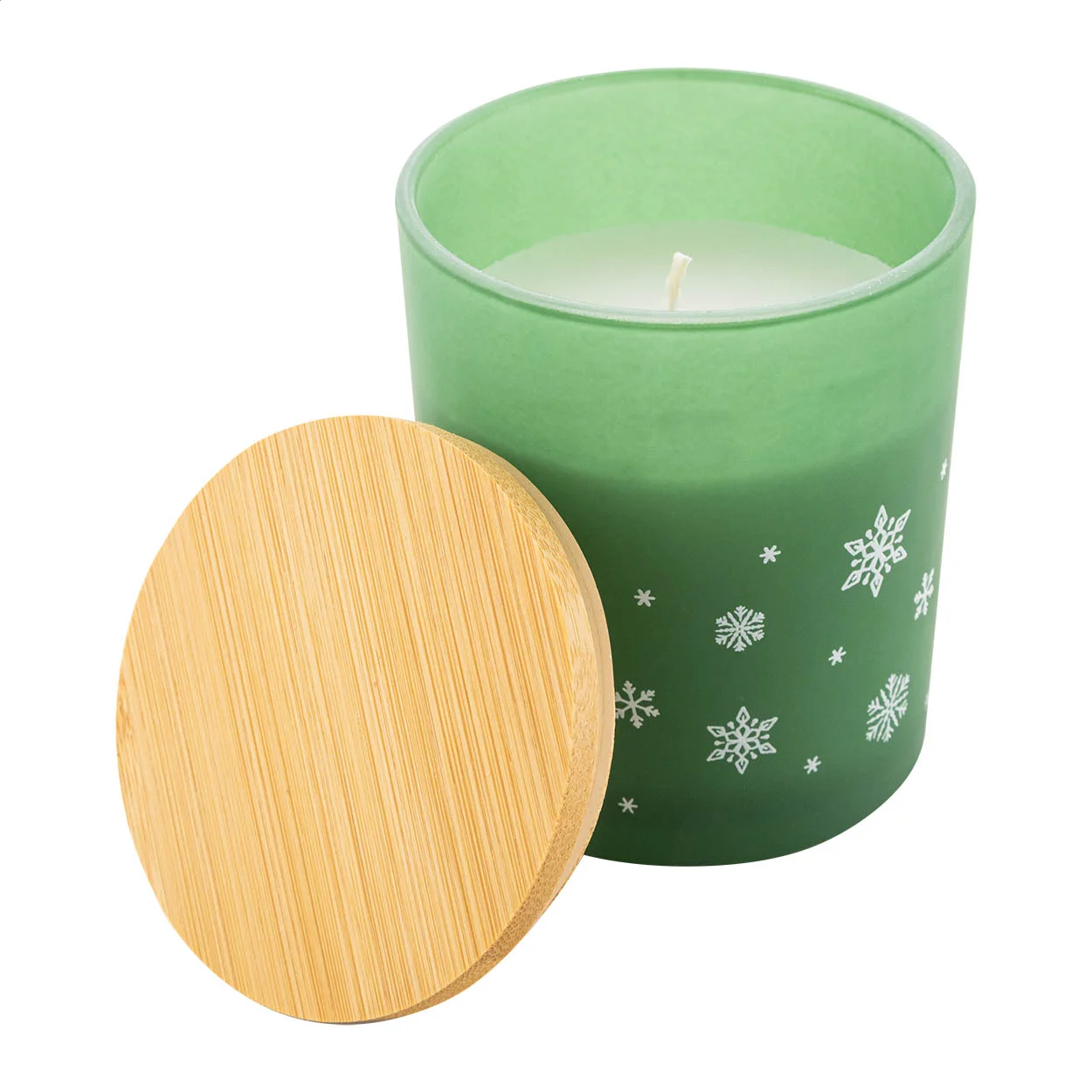 Weihnachtskerze Jouluz, Vanille, grün – Bild 2