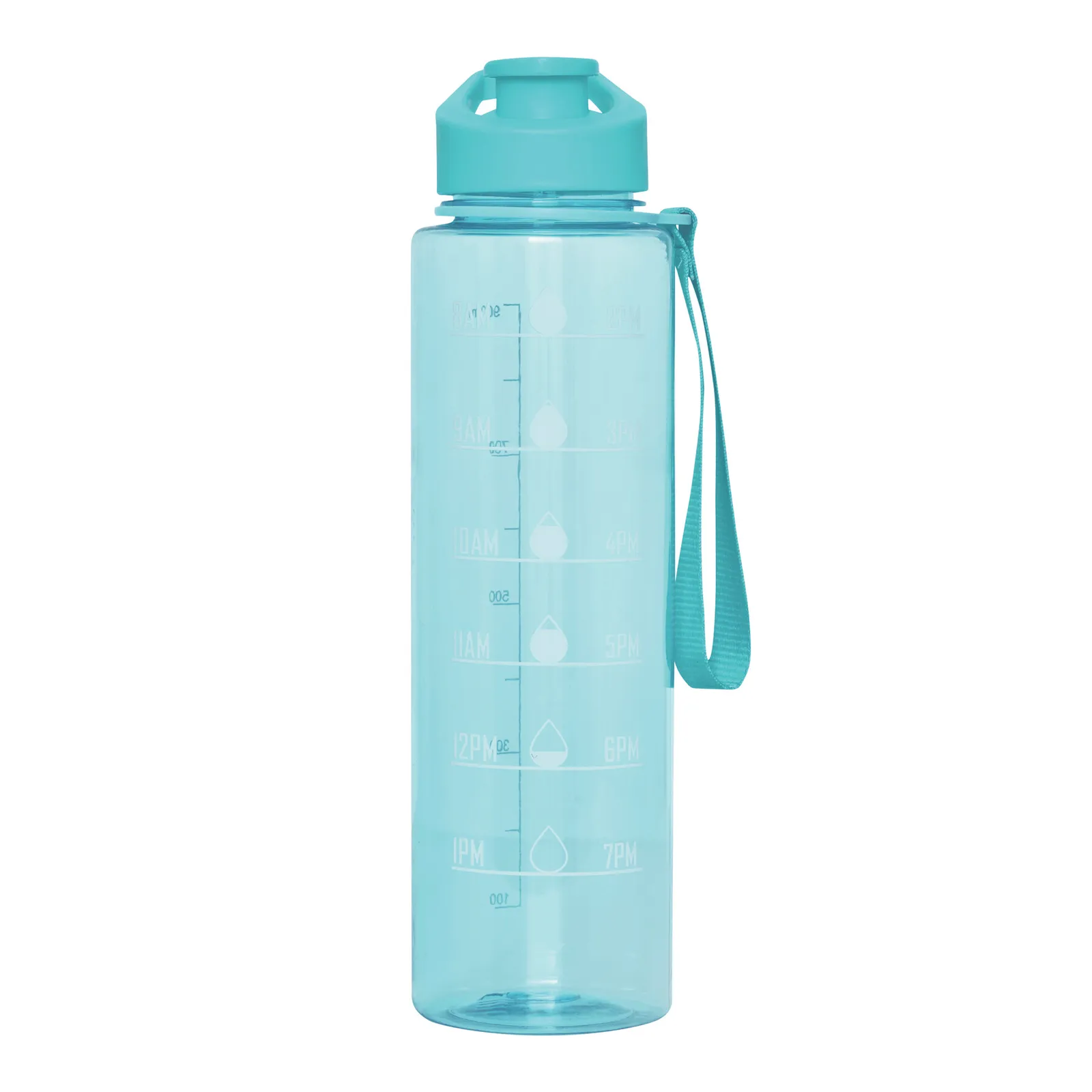 AQUA LEVEL - Sport-Trinkflasche, hellblau – Bild 2