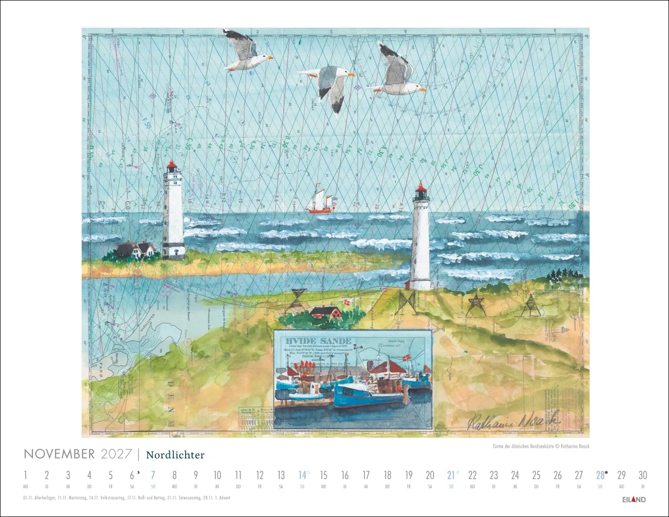 Nordlichter - See(h)karten Wandkalender 2027 – Bild 12