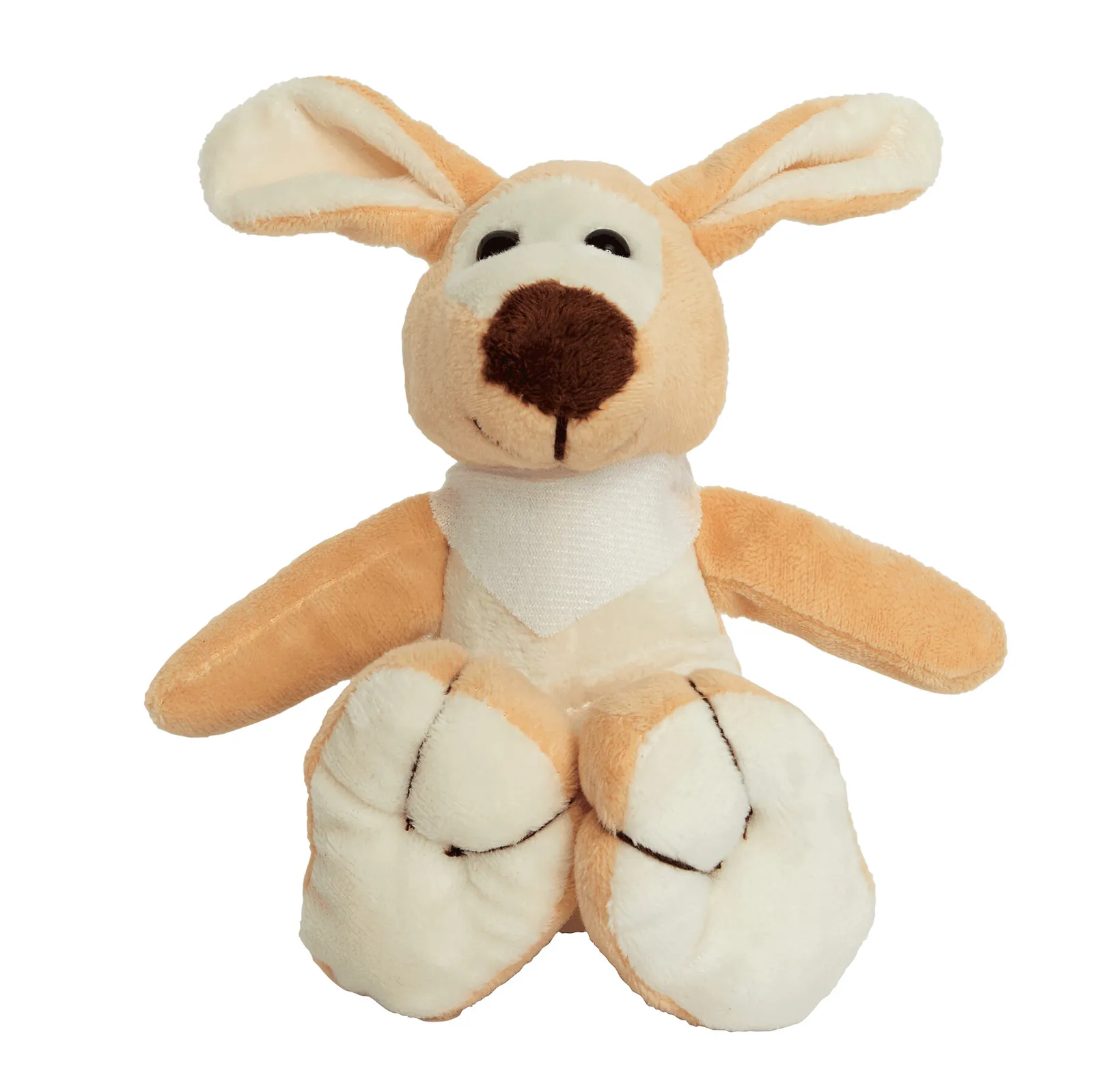 JUMPER - Plüsch-Känguru braun, weiß, braun, weiß – Bild 2