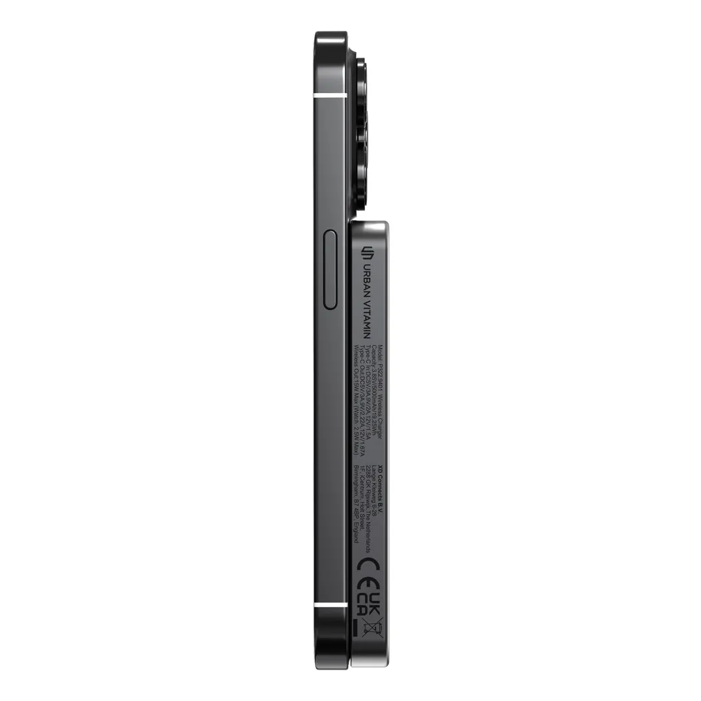 Urban Vitamin Marin 5.000mAh magnet. 15W Wireless Powerbank, schwarz – Bild 3