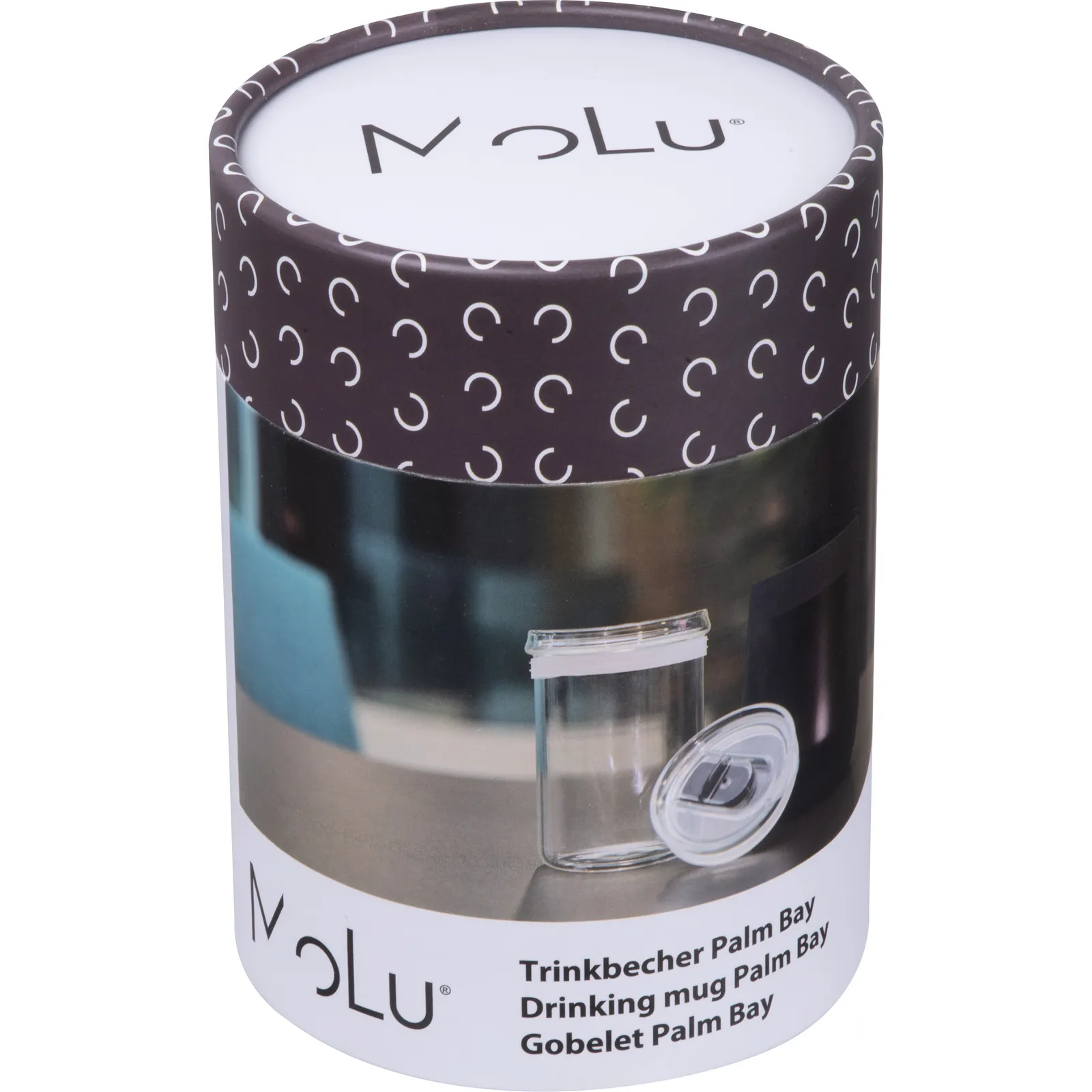 MoLu recycelter Edelstahl Trinkbecher Palm Bay, schwarz – Bild 3