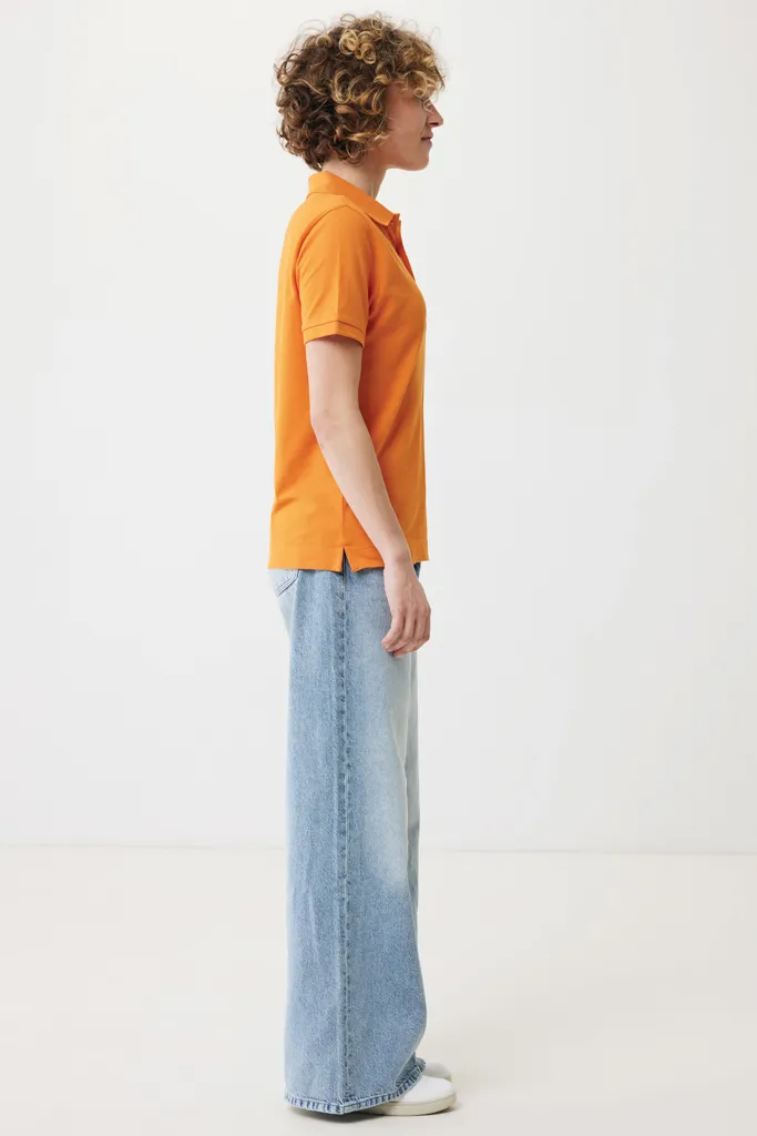 IQONIQ Yosemite Piqué-Poloshirt aus recycelter Baumwolle, orange – Bild 6
