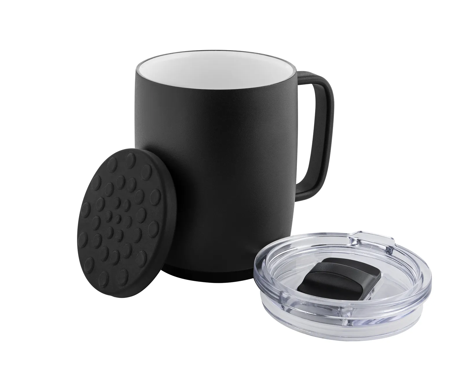 Thermobecher "Crema OfficeVibeThermo" schwarz mit Deckel, schwarz – Bild 2