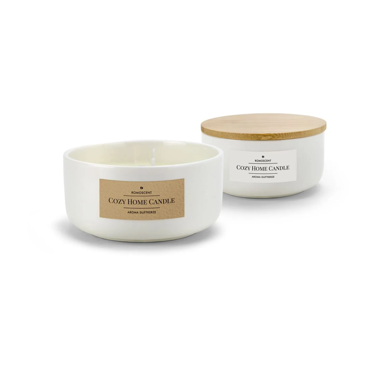 ROMOSCENT® Aromakerze Cozy Home, weiß – Bild 8