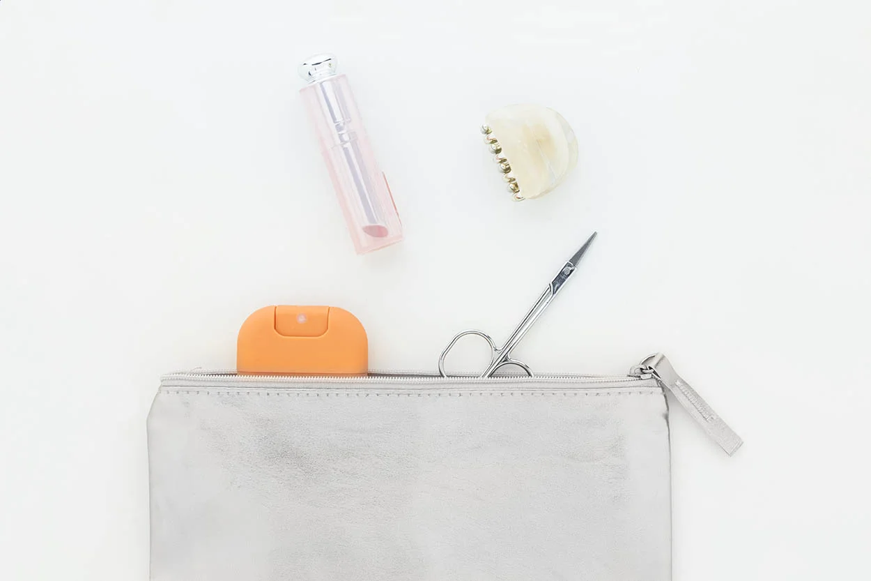 Kosmetiktasche Mecol, silber – Bild 2