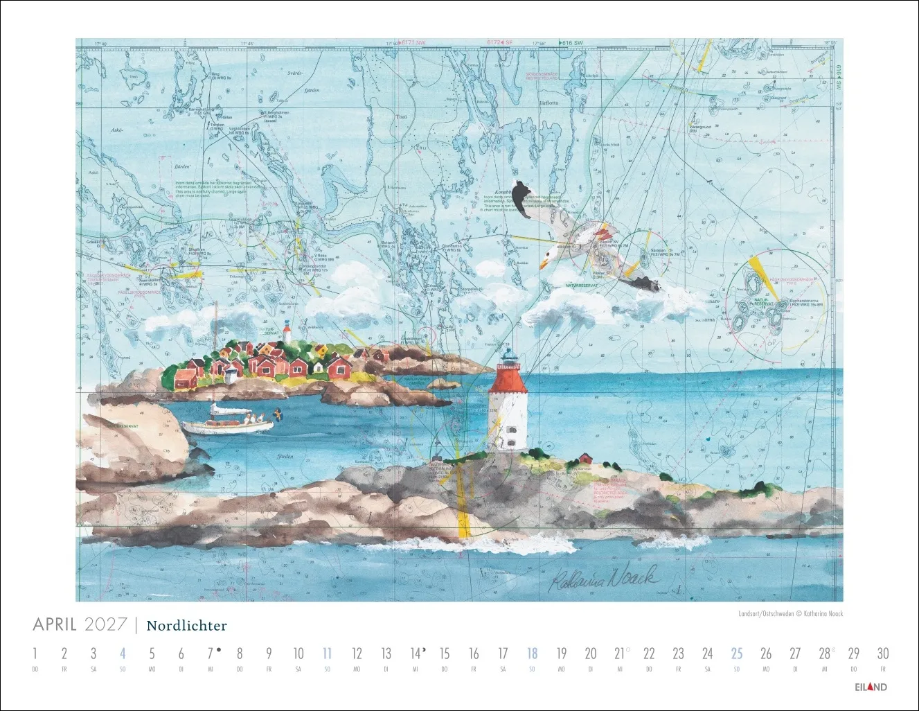 Nordlichter - See(h)karten Wandkalender 2027 – Bild 5