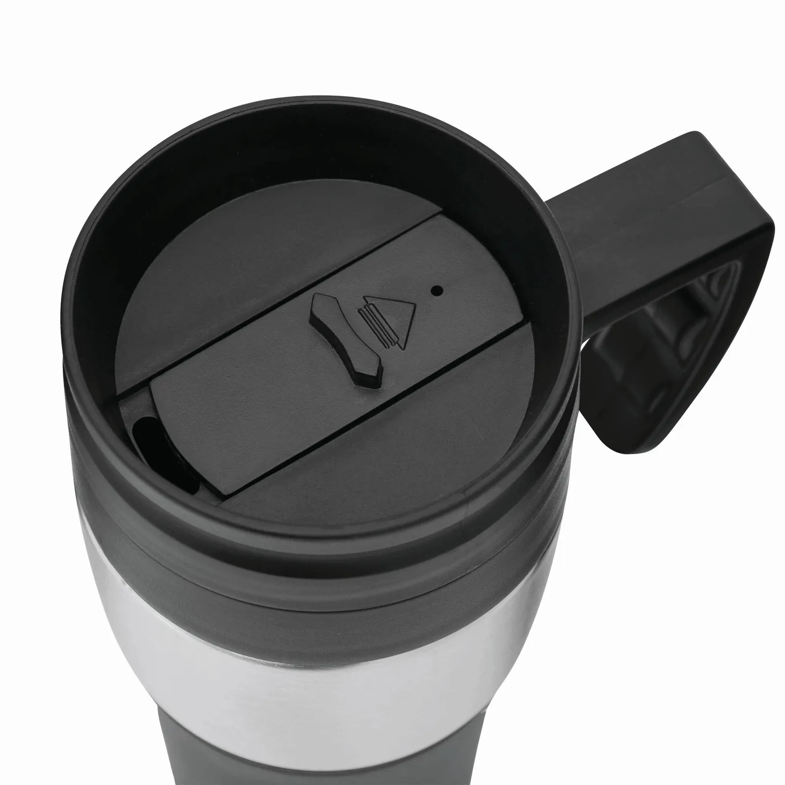 HOT DRINK - Isolierbecher schwarz, silber, schwarz, silber – Bild 5