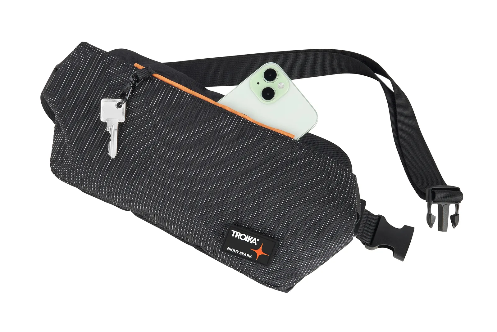 Umhängetasche NIGHT SPARK SLINGBAG, orange/schwarz – Bild 2