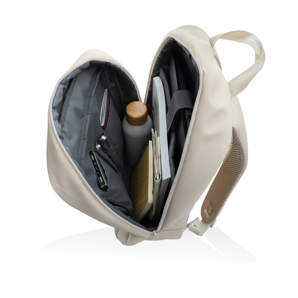 Armond AWARE™ RPET 15.6" Basic Laptop-Rucksack, beige – Bild 5