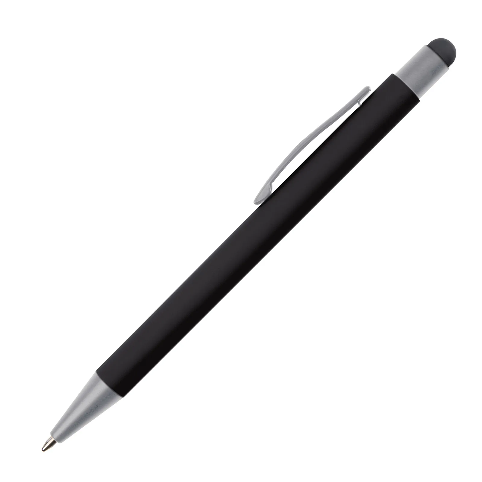 Metall Kugelschreiber mit Touch-Pen Rio, schwarz – Bild 2