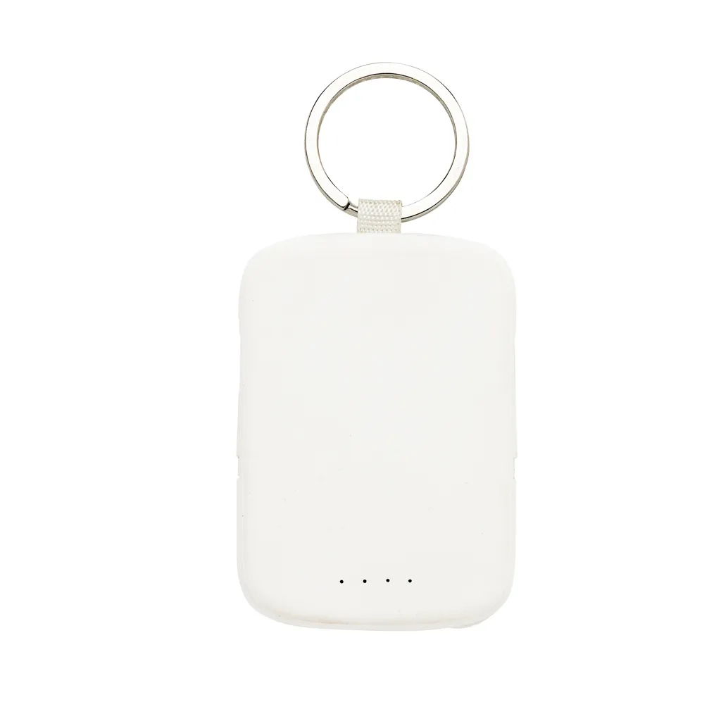 Nexo RCS Key-Chain-Powerbank 2.000mAh mit integr. Kabeln, weiß – Bild 5