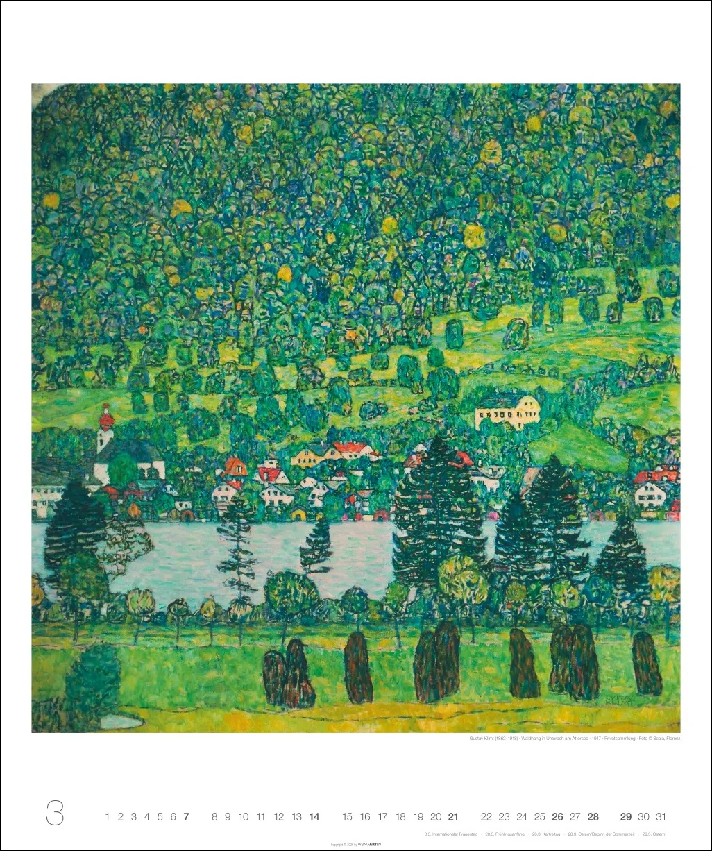 Gustav Klimt Edition Wandkalender 2027 – Bild 4