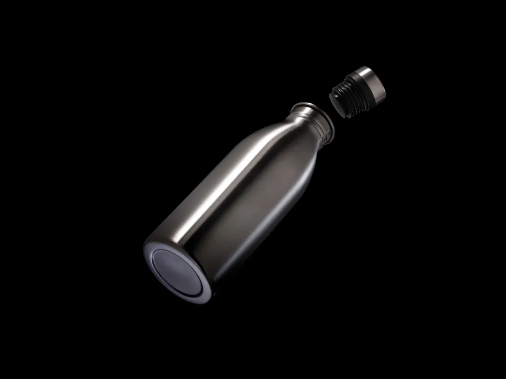 Deluxe Wasserflasche aus RCS recyceltem Stainless-Steel, silber – Bild 6