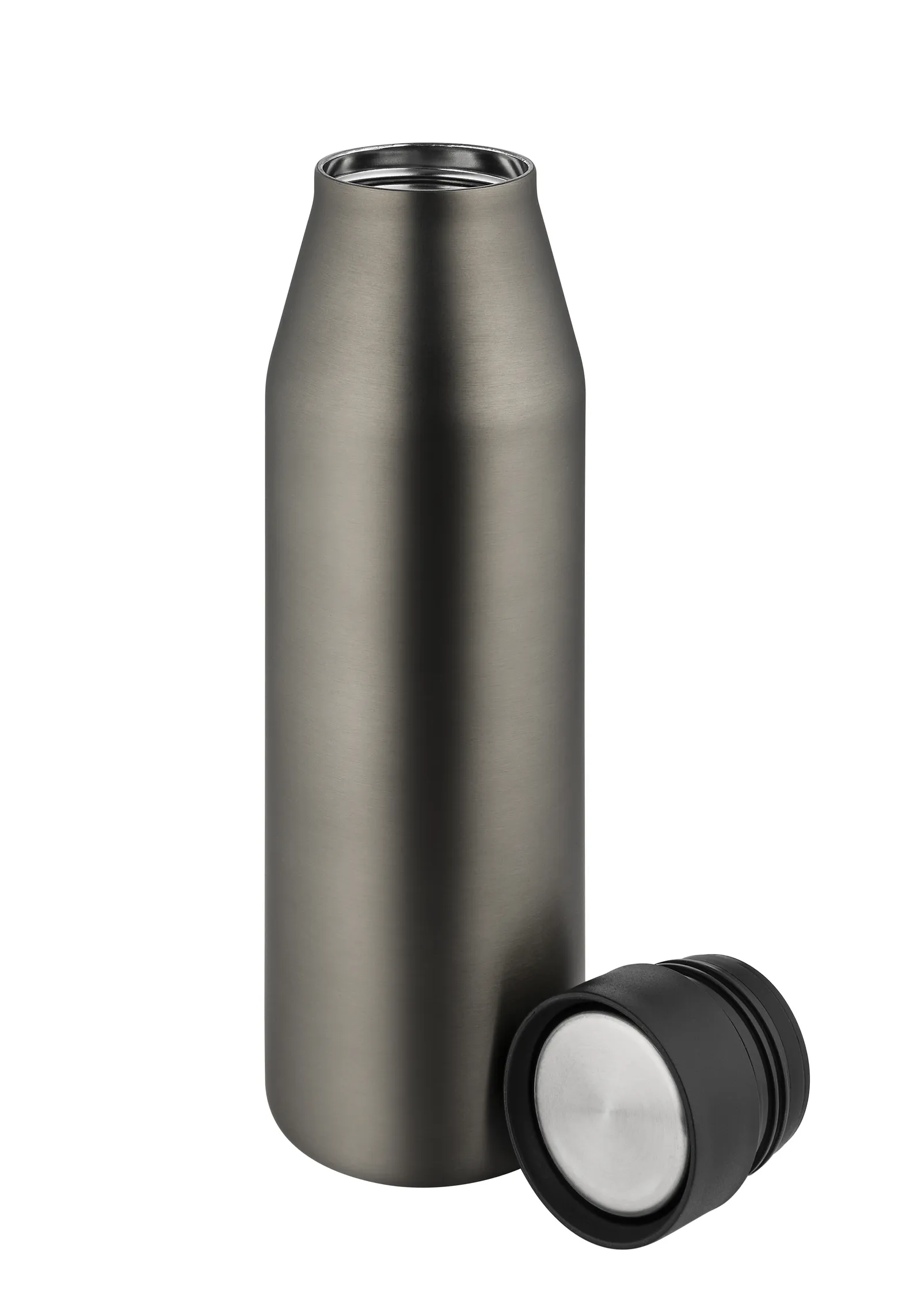 Thermoflasche "Click'n Go", gunmetal – Bild 2