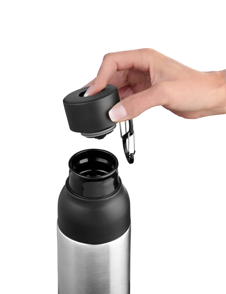 Thermoflasche INFUSE+ schwarz/silberfarben, schwarz/silberfarben – Bild 5