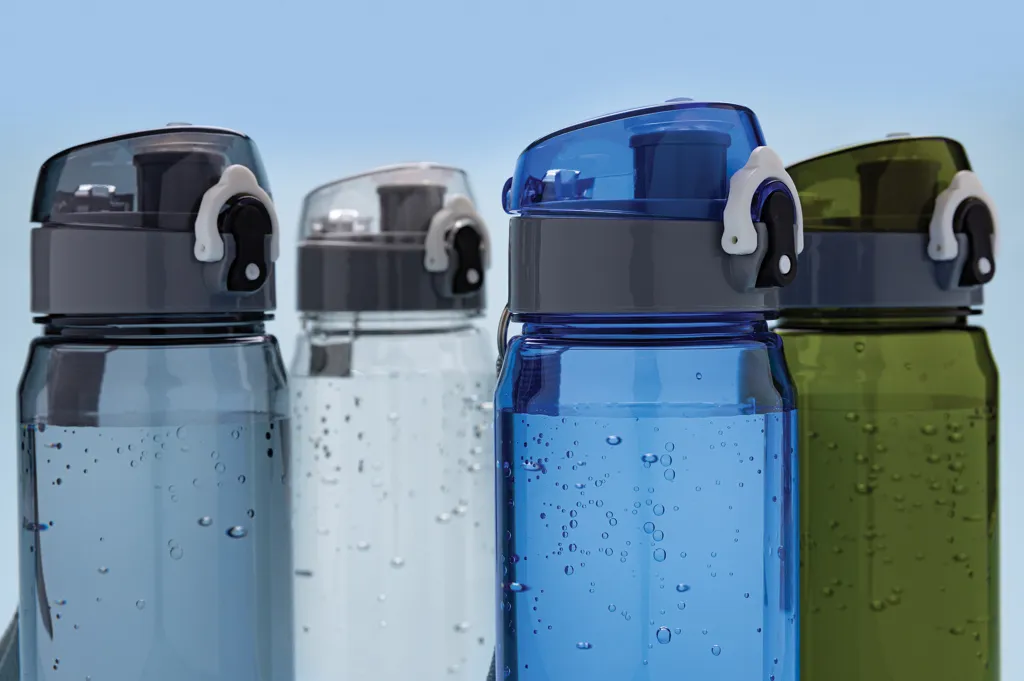 Yide RCS  rPET verschließbare Wasserflasche 600ml, transparent – Bild 5