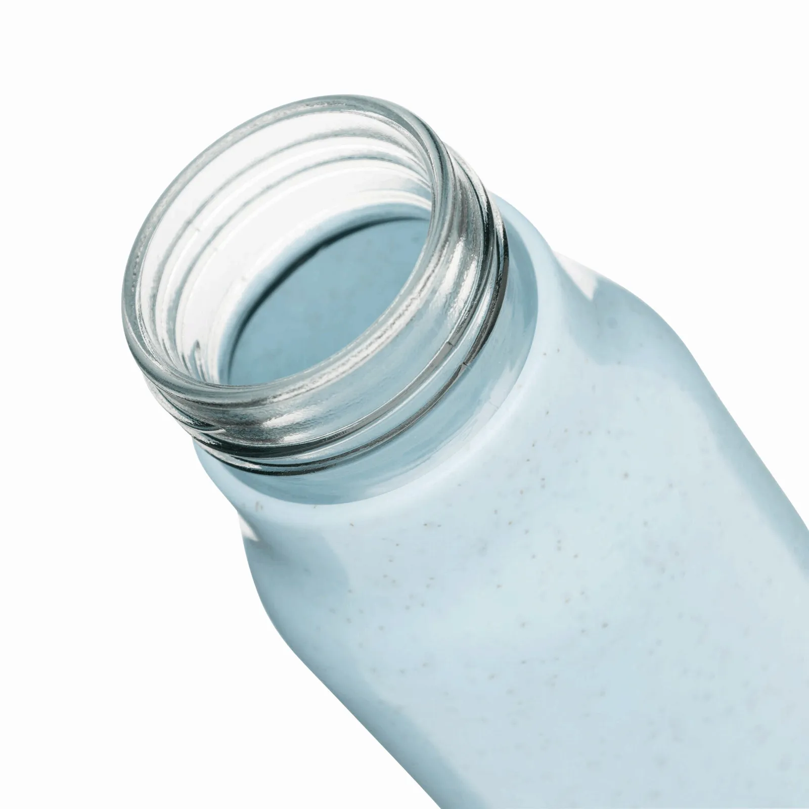 MECOZI DRINK - Glas-Trinkflasche mit Ummantelung, blau – Bild 4
