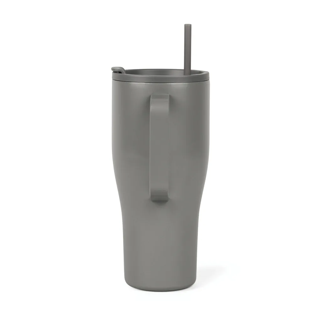 VINGA Eos Voyager 800ml Flasche aus RCS rec. Stainless-Steel, grau – Bild 2