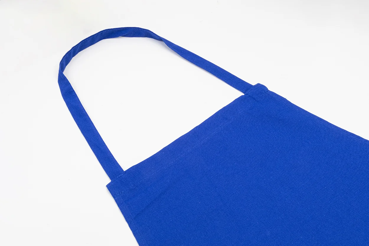 Baumwollschürze Commis, blau – Bild 3