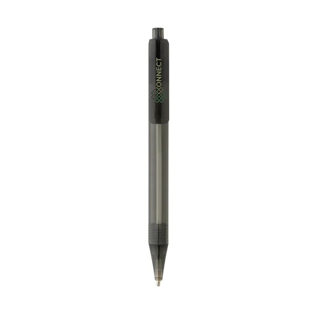 GRS rPET X8 transparenter Stift, schwarz – Bild 4