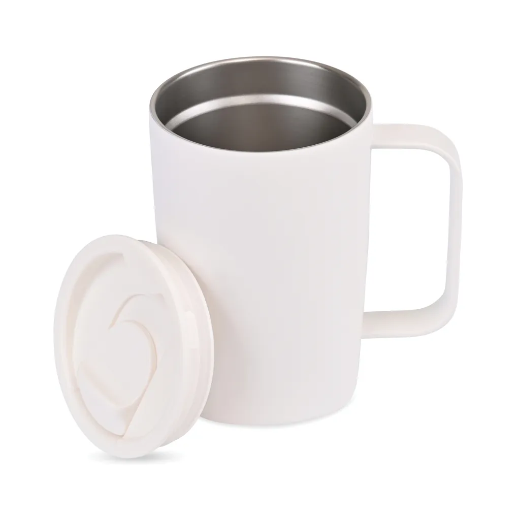 Aviana™ Rowan RCS recycelter Becher 450ml, weiß – Bild 4
