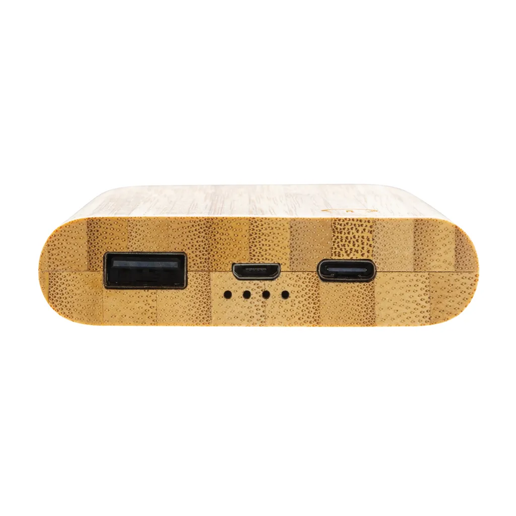 5.000mAh Bambus-Powerbank, braun – Bild 5