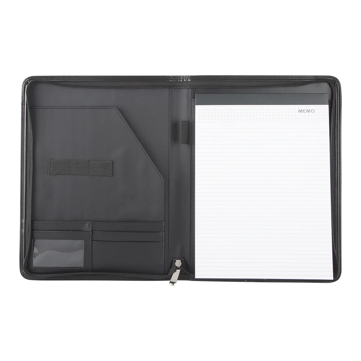 Dokumentenmappe Duotone Zip, schwarz – Bild 3