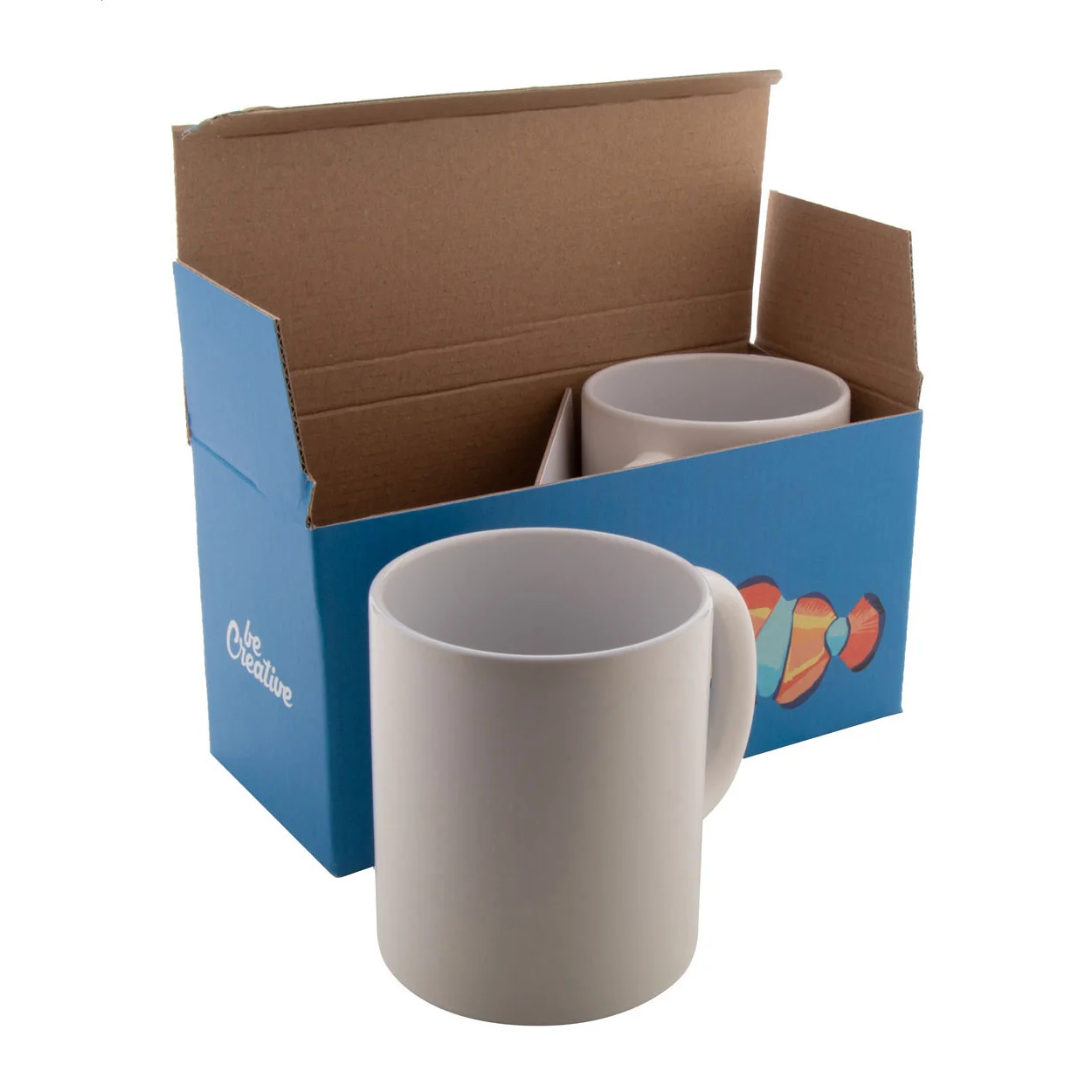 Individuelle Doppel-Tassenbox CreaBox Mug Double, weiß – Bild 4