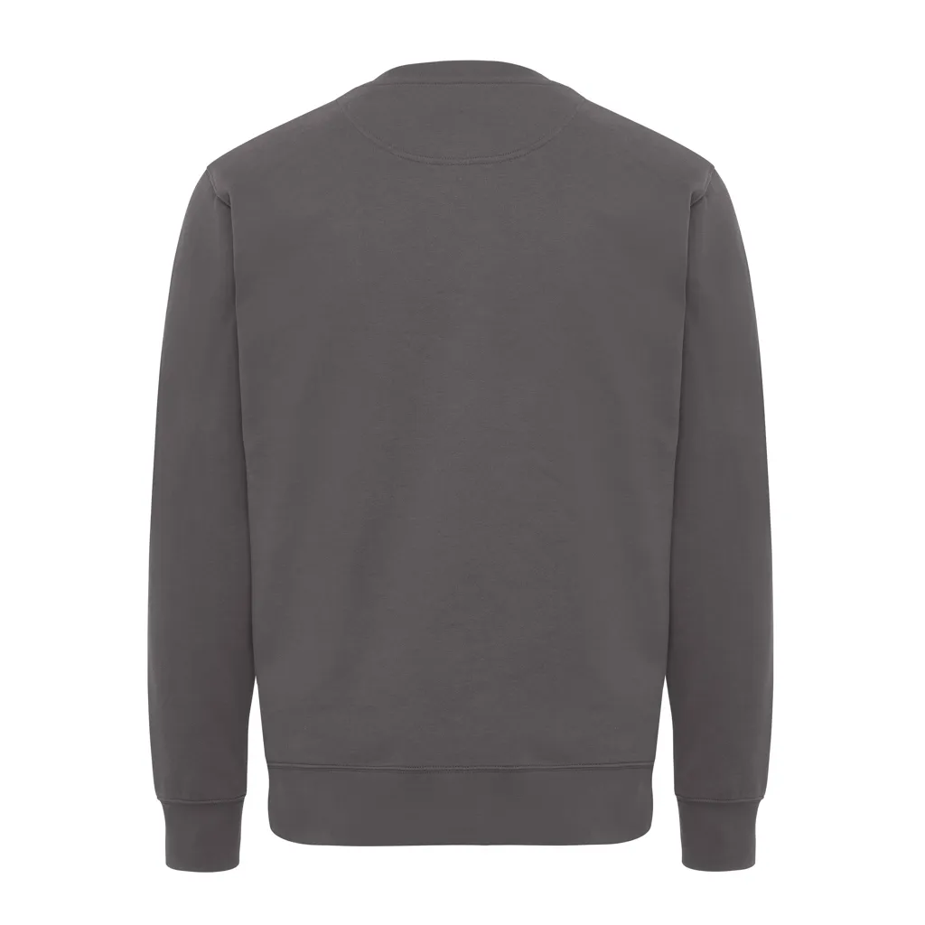 IQONIQ Kruger Relax-Rundhals-Sweater aus recycelt. Baumwolle, anthrazit – Bild 2