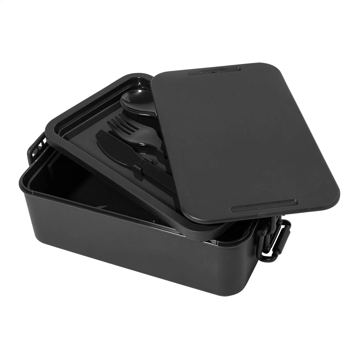 Stapelbare Lunchbox Duplox, schwarz – Bild 6