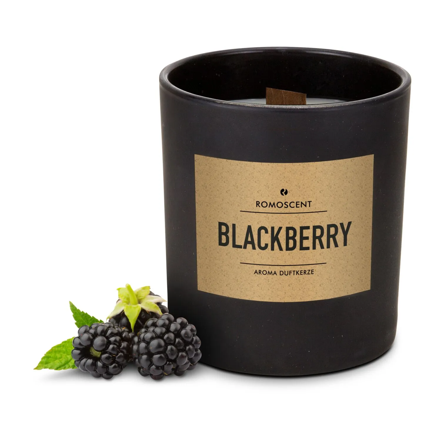 ROMOSCENT® Aromakerze Blackberry, schwarz – Bild 7