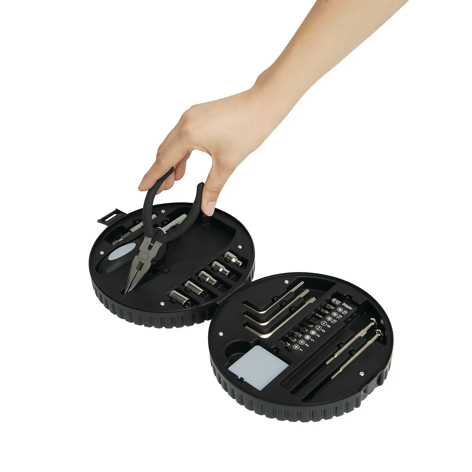 COMPACTY - Werkzeug-Set schwarz, silber, schwarz, silber – Bild 6