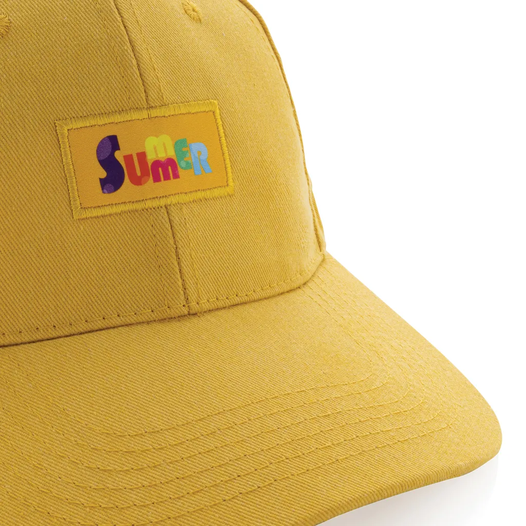 Impact 6 Panel Kappe aus 190gr rCotton mit AWARE™ Tracer, gelb – Bild 2