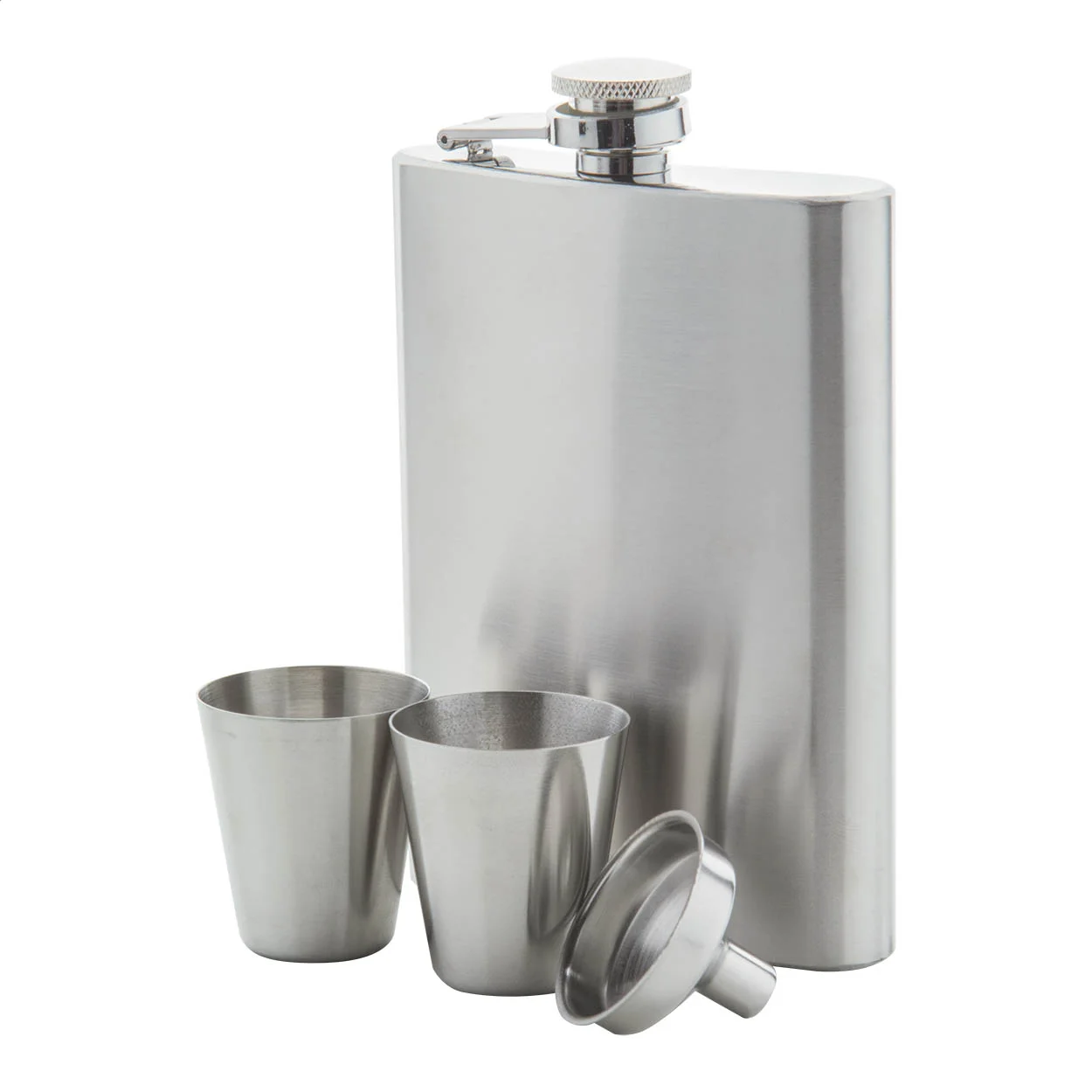 Flachmann-Set Shackleton, silber – Bild 2