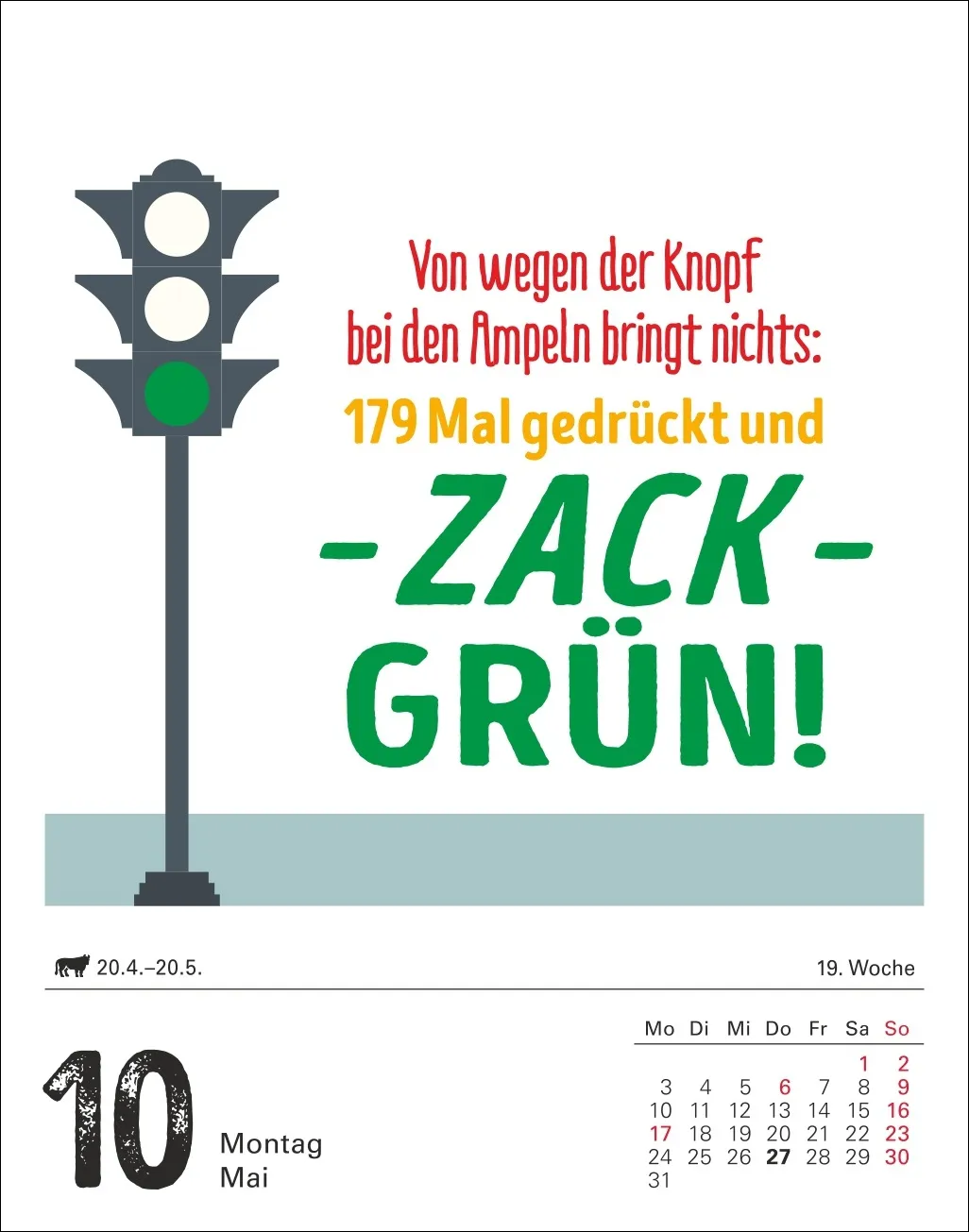 Lange Rede kurzer Gin Tagesabreißkalender 2027 – Bild 9