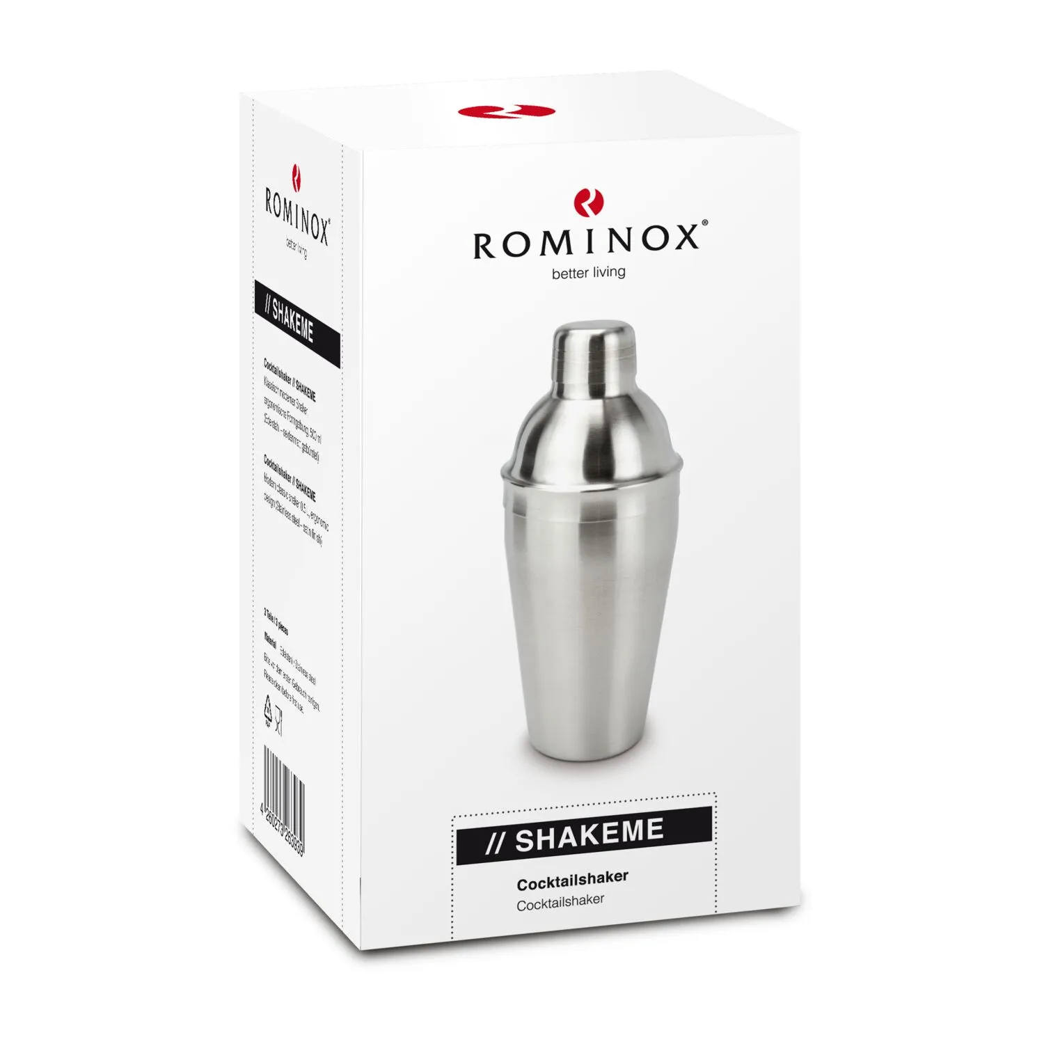 ROMINOX® Cocktailshaker // Shakeme, silber – Bild 3