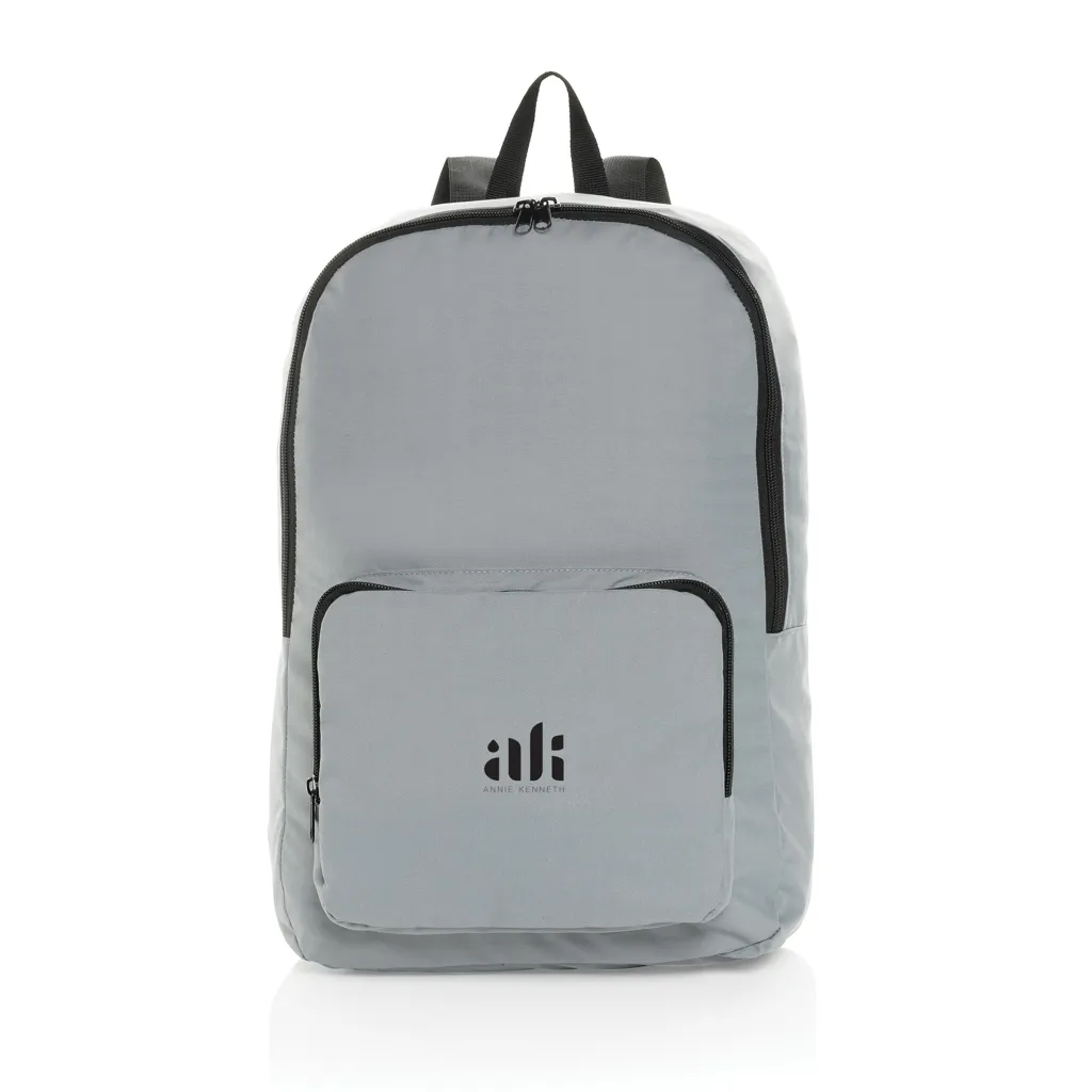 Dillon AWARE™ RPET faltbarer klassischer Rucksack, grau – Bild 8