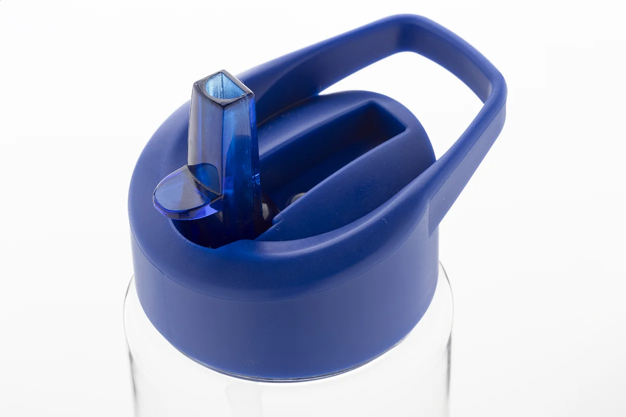 RPET Trinkflasche Fitty, blau – Bild 3