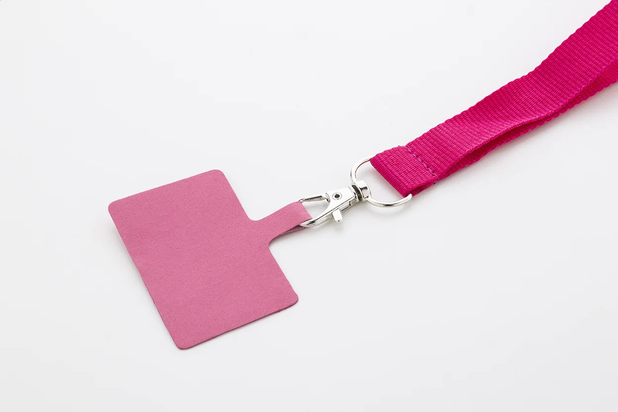 RPET-Handyhalter-Lanyard Revent Call, pink – Bild 3