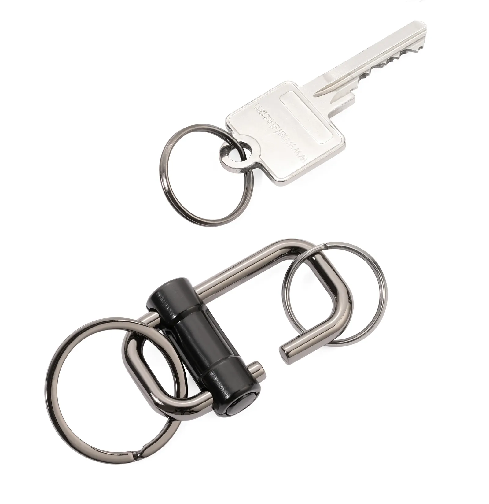 Schlüsselanhänger 2-WAY KEY gunmetal/schwarz, gunmetal/schwarz – Bild 2