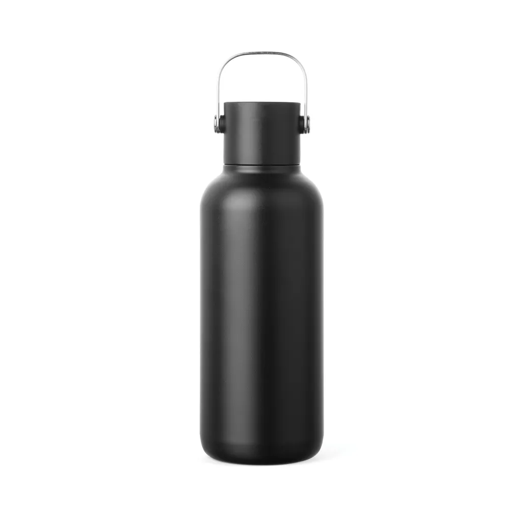 VINGA Cael RCS Stainless-Steel Trinkflasche 600ml, schwarz – Bild 2
