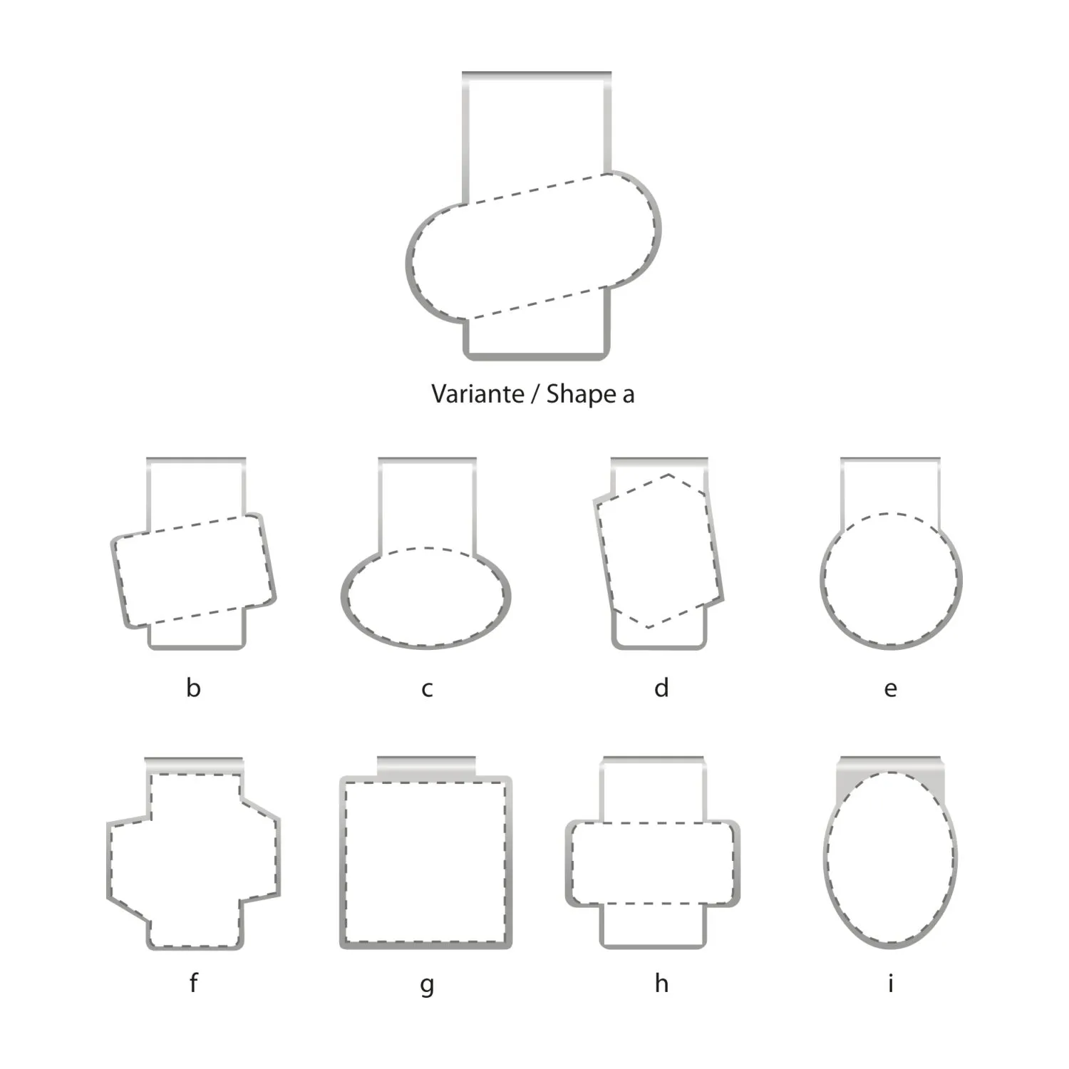 ROMINOX® Mehrweg-Büroklammer Shape Clip, 9 Varianten, idealer Mailingartikel für Dokumente, bis zu 18 Seiten Klemmkraft
