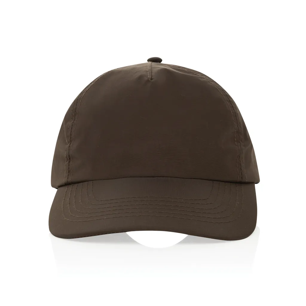 KENTO URBAN RCS 5-Panel-Cap aus RCS recyceltem Nylon, braun – Bild 2