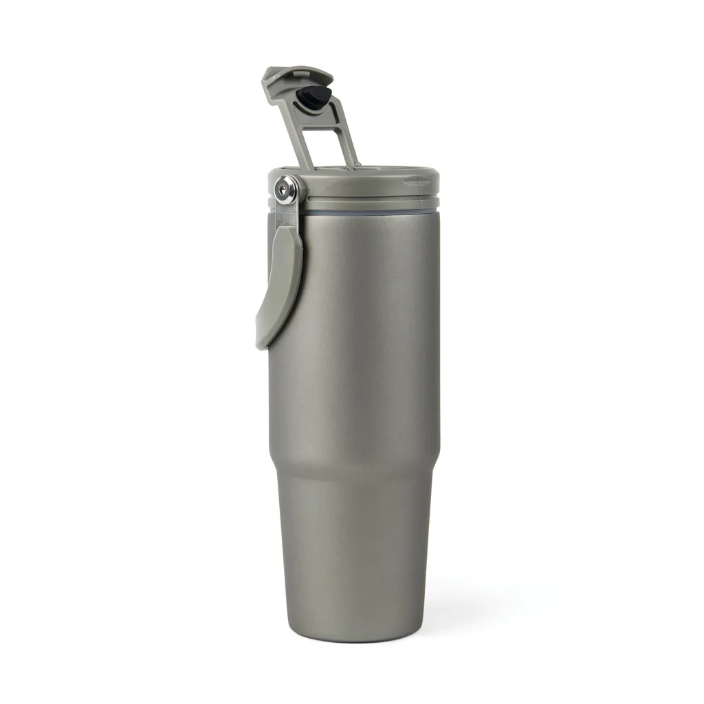 VINGA Eos Trek 880ml Flasche aus RCS rec. Stainless-Steel, grau – Bild 5