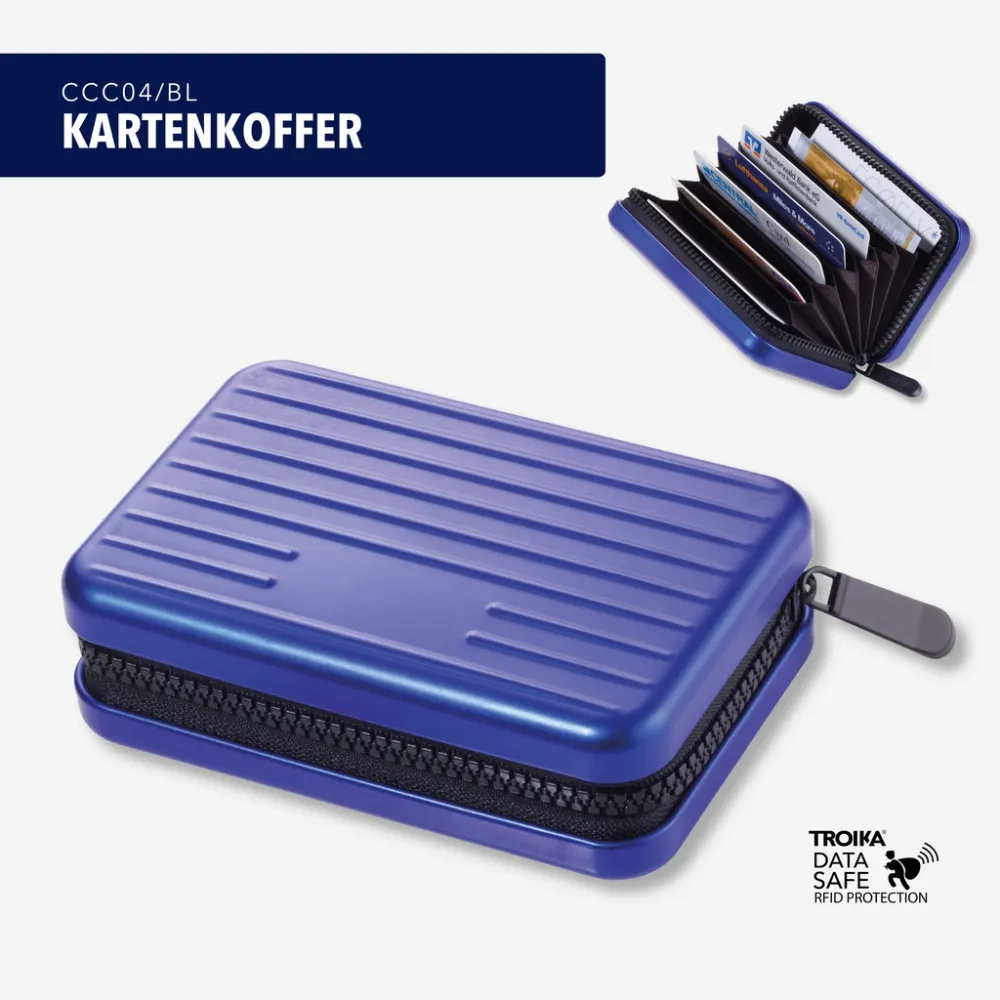 Kreditkartenetui KARTENKOFFER blau, blau – Bild 3
